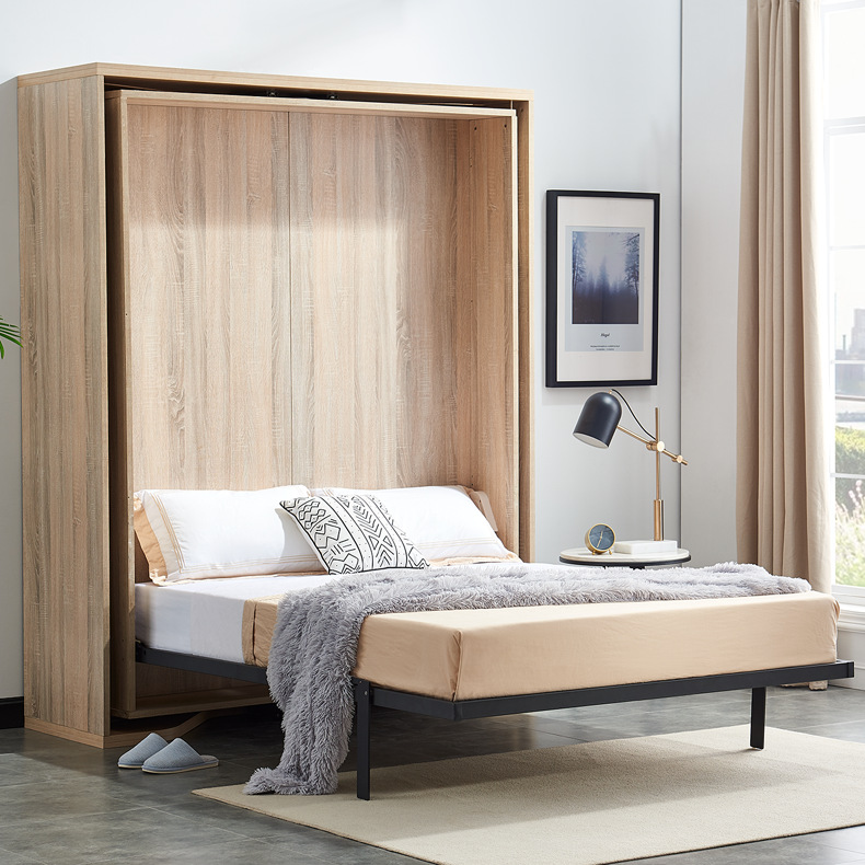 工厂直销旋转折叠床隐形床多功能床翻转床书柜组合家具床五金配件