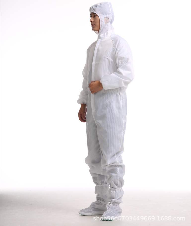 连体白色静电服