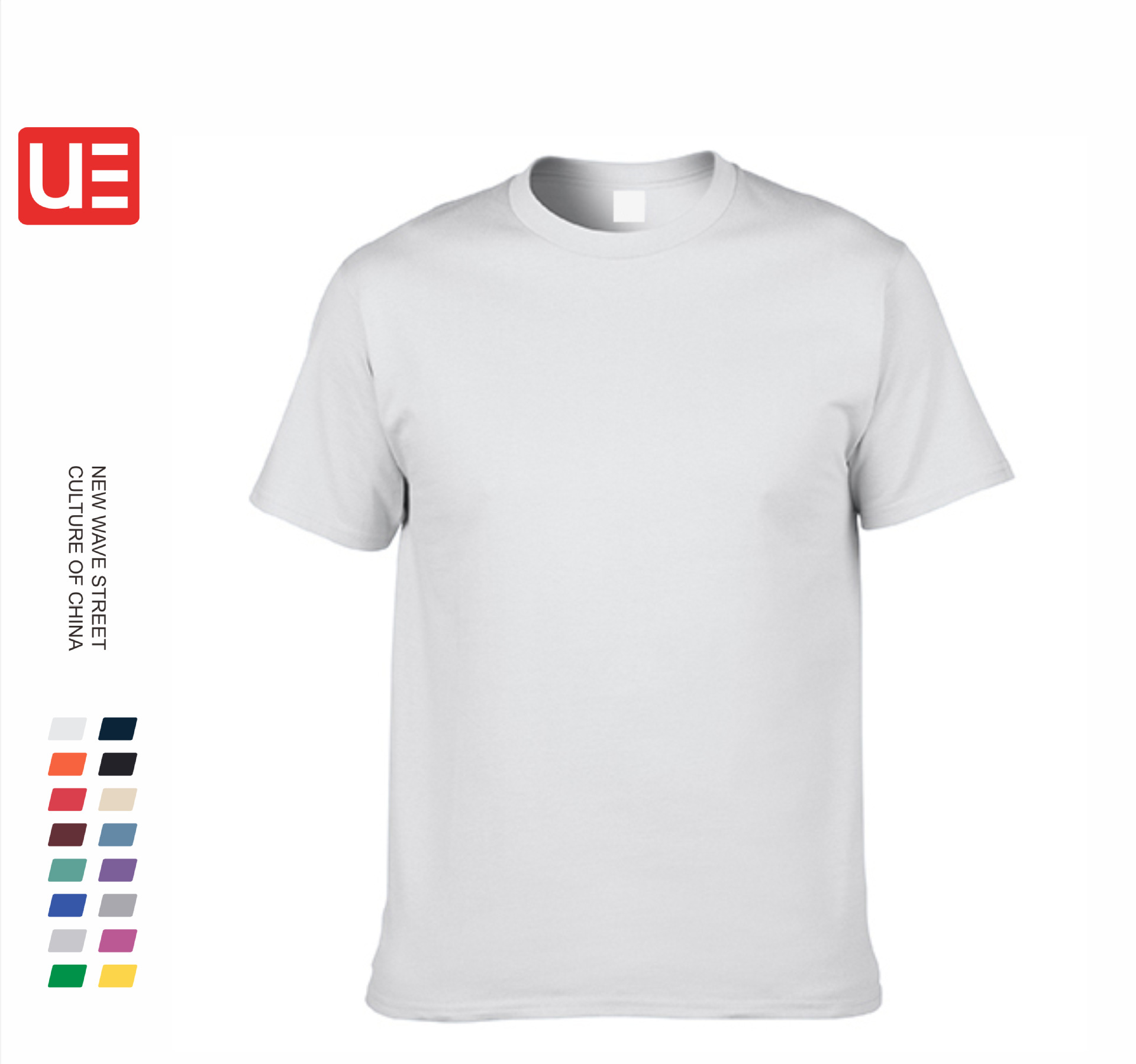 ue|210克 锤子重磅宽松圆领t恤加厚男士短袖 定制logo字-阿里巴巴