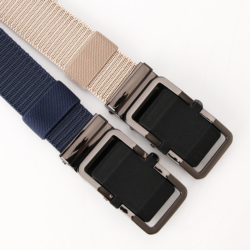 Men‘s Nylon Belt Outdoor Leisure Tactical Belt Toothless Alloy Buckle Quick-Drying All-Matching Jeans Overalls Belt Wholesale