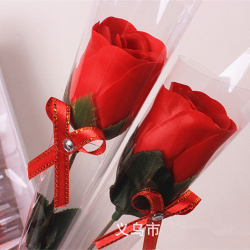 Mother's Day Teacher's Day Gift Soap Flower Bouquet Simulation Carnation Single Rose Chinese Valentine's Day Gifts Wholesale