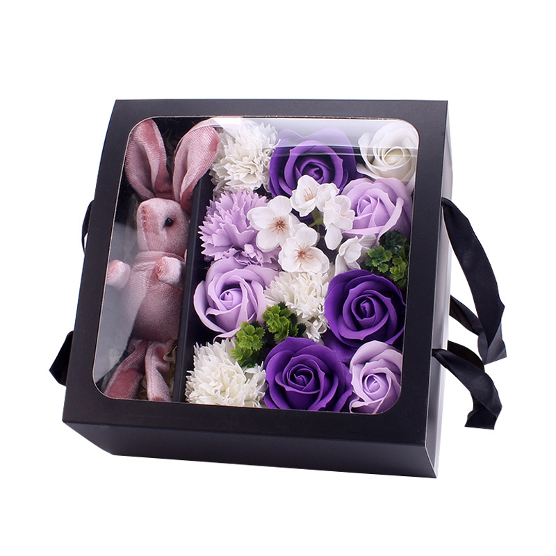 Mother's Day Flower Carnation Amazon Hot 520 Valentine's Day Creative Gift Practical Rose Soap Flower Gift Box