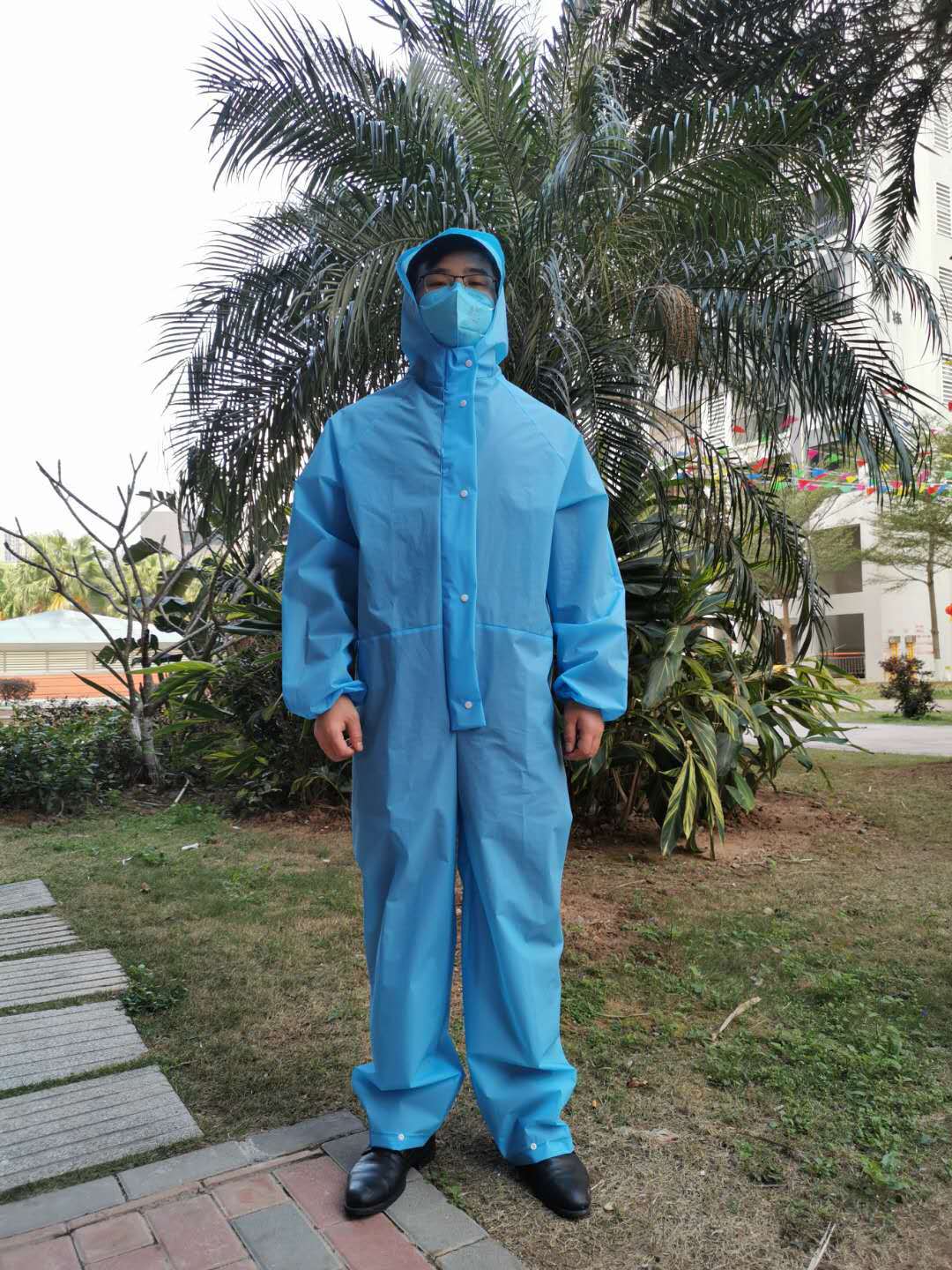 厂家直销防护服连体防尘服 防化服 防水执勤非一次性工作服雨衣