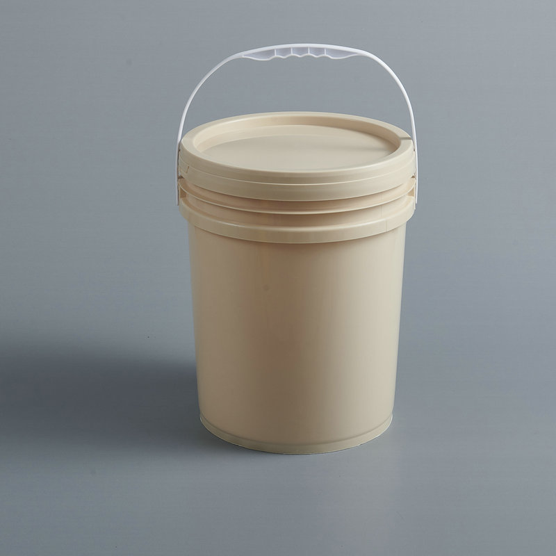 厂家定制涂料包装桶20升美式平盖胶耳桶螺旋桶20kg圆形手提储水桶
