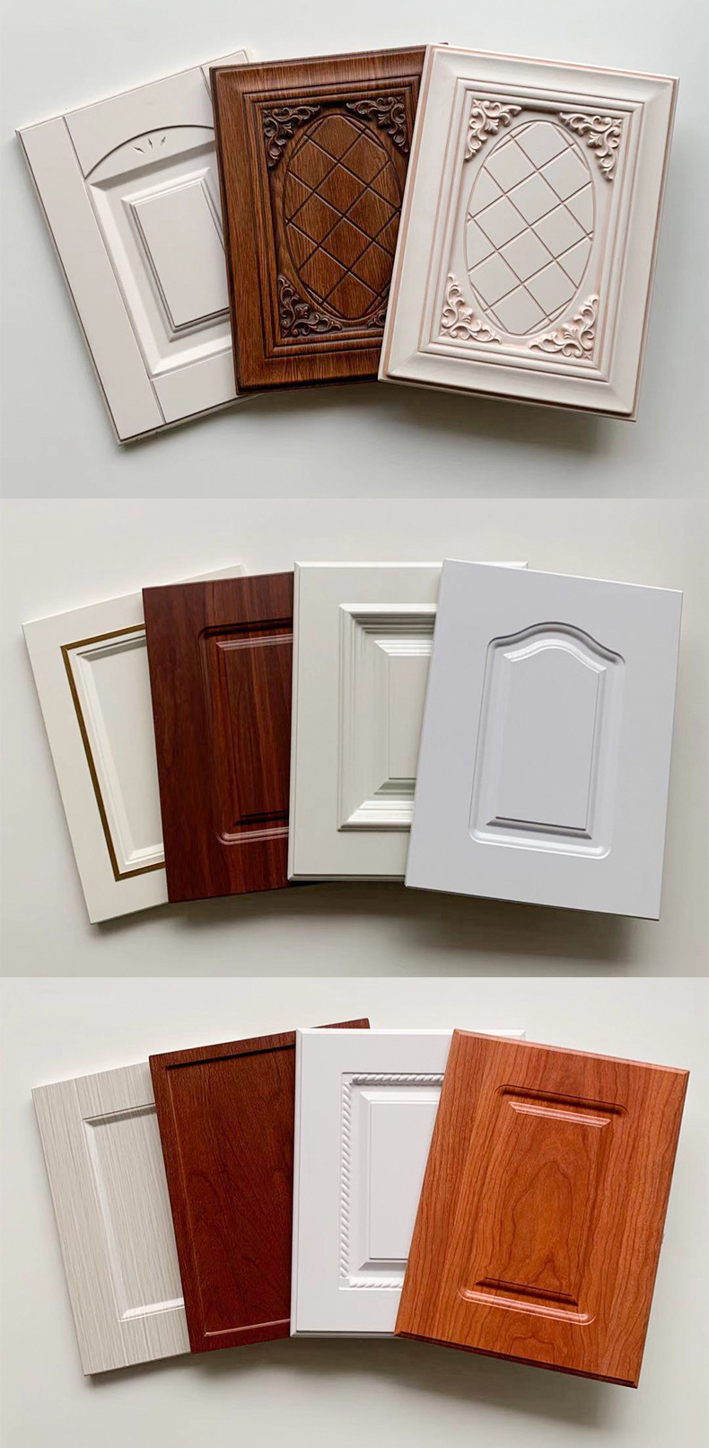 欧式凹凸吸塑门 多层吸塑模压门板衣柜门 免漆复合模压门板定-制