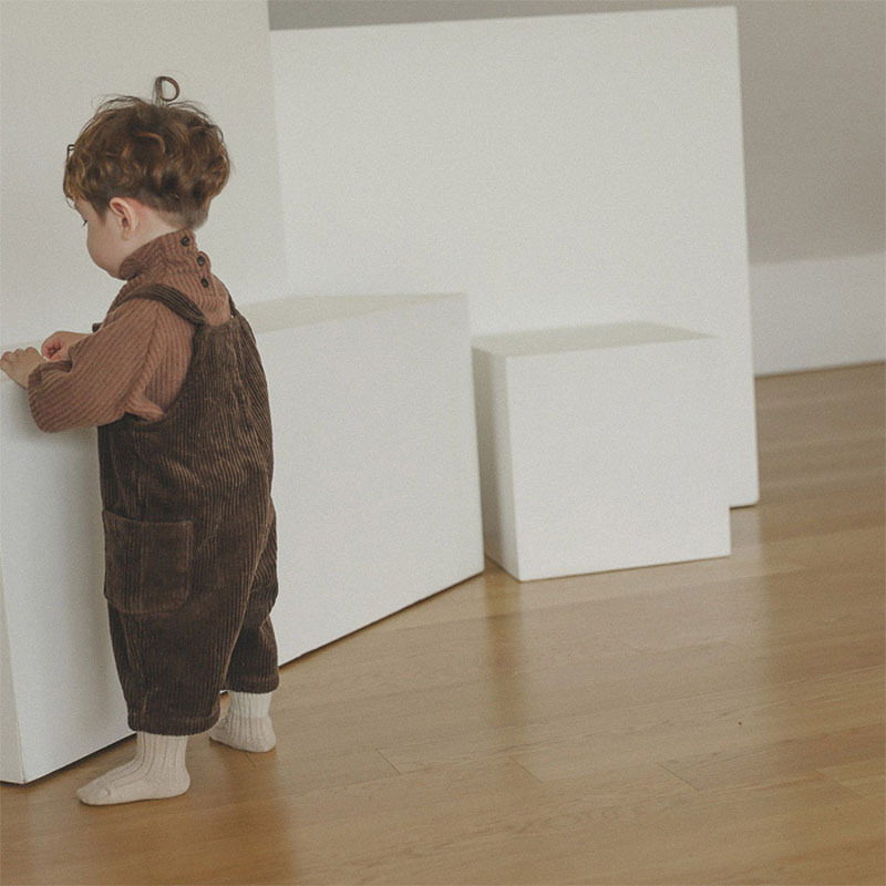 婴儿衣服男宝宝1周岁背带裤洋气网红儿童秋冬季款长袖t恤两件套装