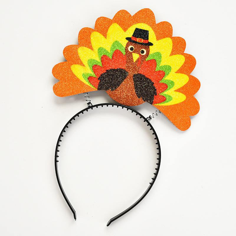 感恩节火鸡发箍发饰派对用品装扮头箍cosplay舞台节日庆祝饰品