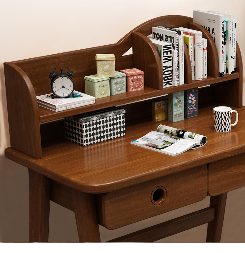北欧儿童小学生学习书桌实木卧室简易迷你小型简约现代60/70/80cm-阿