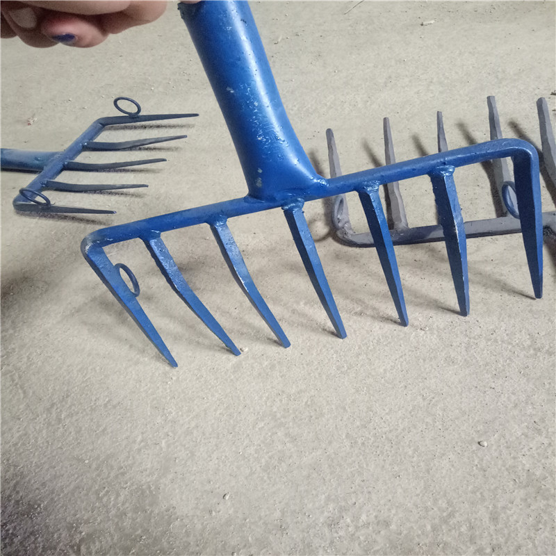 九股钢叉 石渣叉 9尺石子钢叉 辽宁 轨道钢材质