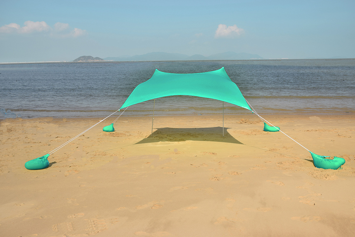 跨境 亚马逊2020沙滩莱卡天幕防晒遮阳乘凉棚户外钓鱼露营