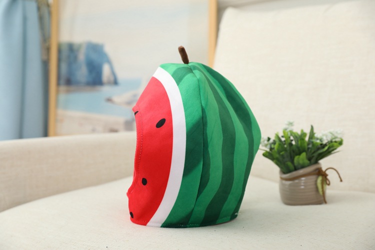 批发 切开的西瓜头套帽子 毛绒头套 拍照道具写真道具 卡通头套