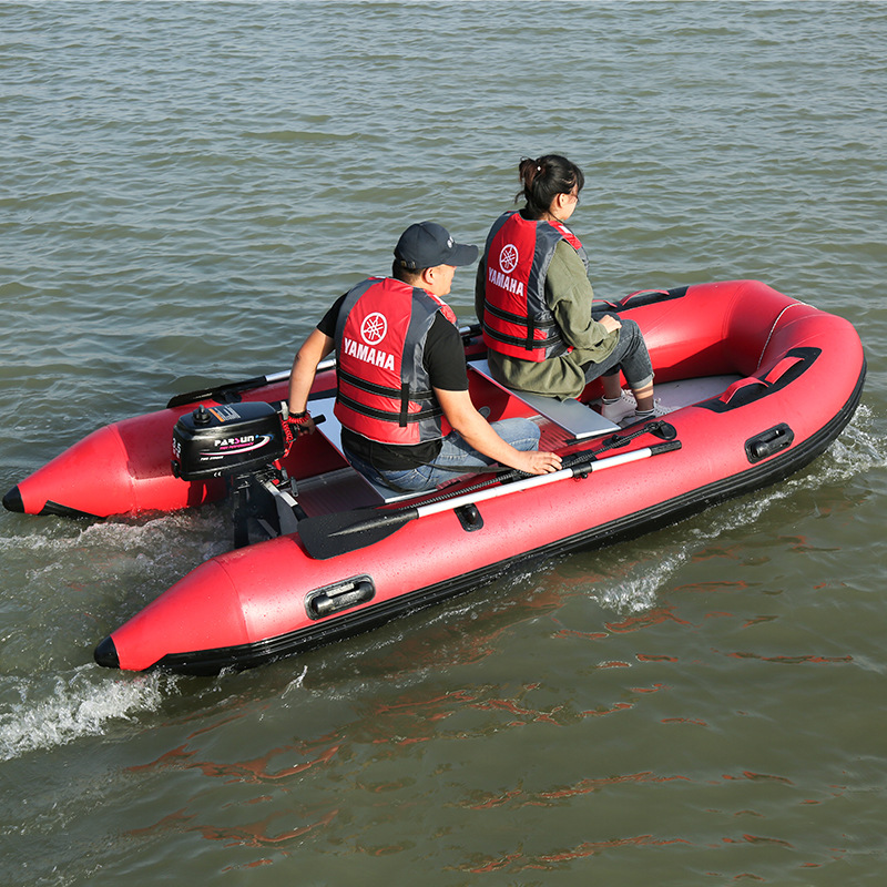 充气皮划艇便携救生衣 冲锋舟大浮力马甲水上钓鱼橡皮艇救生装备