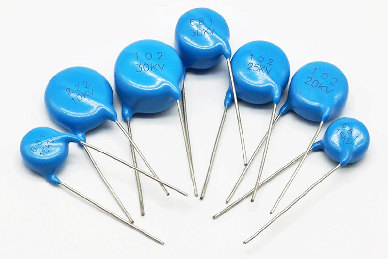 齐通电子 40kv102k1000pf 直径20mm 高压电源板直插式瓷片电容