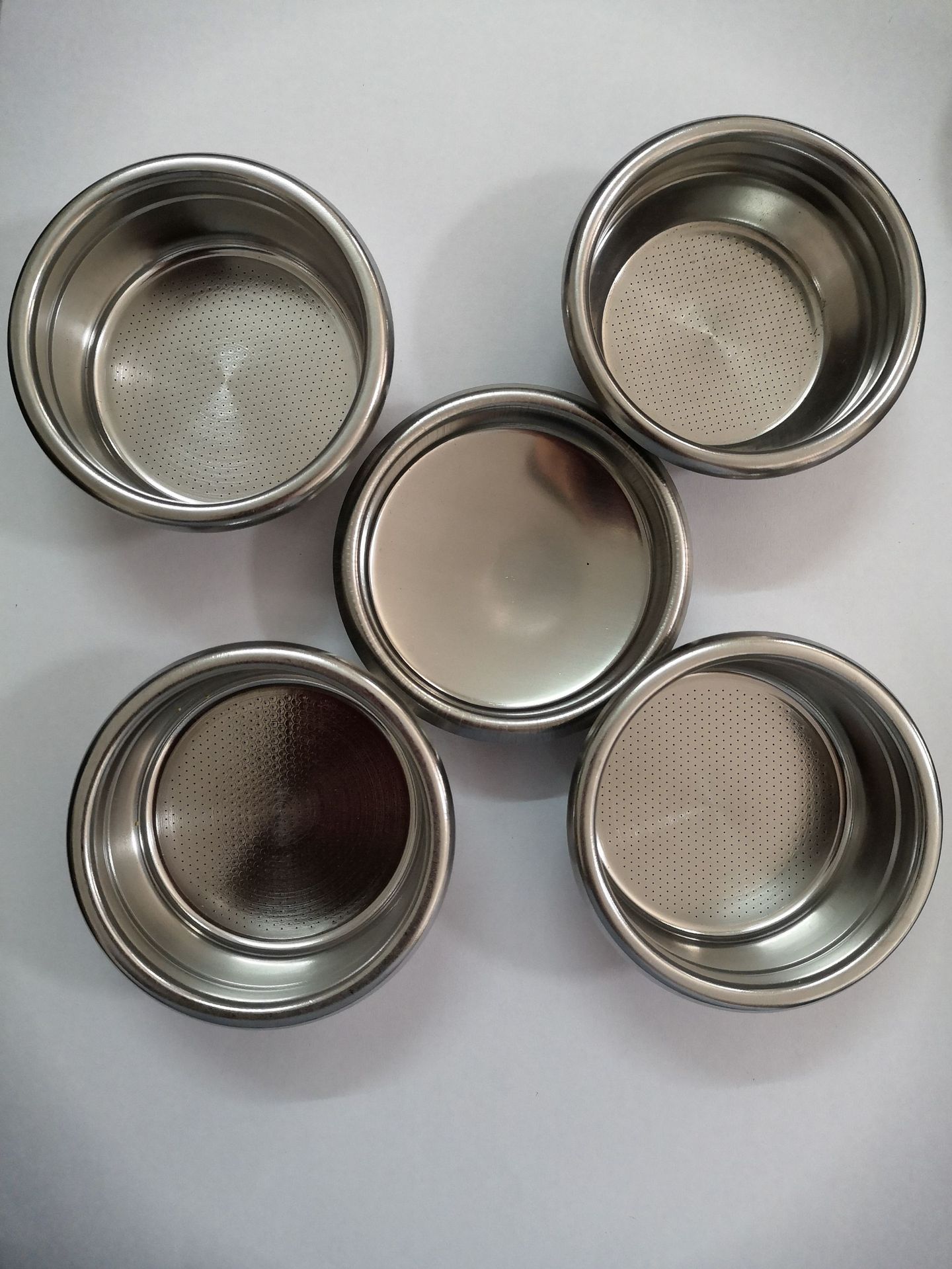 咖啡机手柄粉碗58mm半自动咖啡机手柄不锈钢单双大份改装通用粉碗