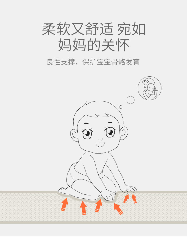 迪士尼婴儿爬行垫泡沫xpe加厚环保防水防摔游戏垫儿童益智爬爬垫