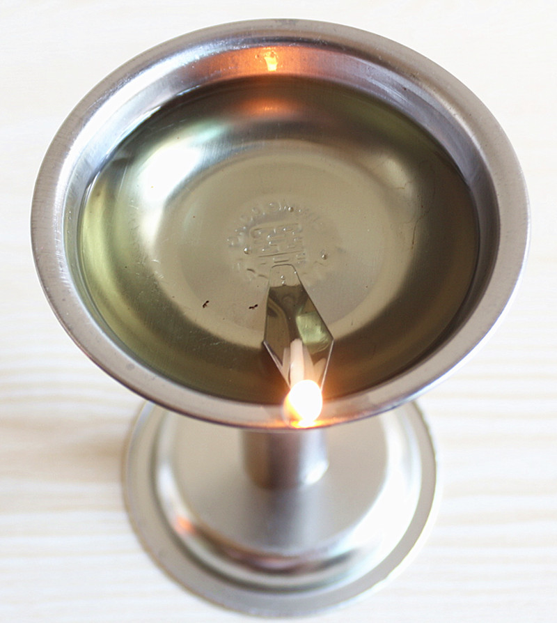 包邮11厘米酥油灯座不锈钢蜡烛台点灯酥油灯油灯芯寺庙神台供灯座