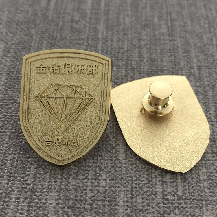 厂家定做磨砂金属电镀徽章 会员参赛活动金属胸针定做 免费打样