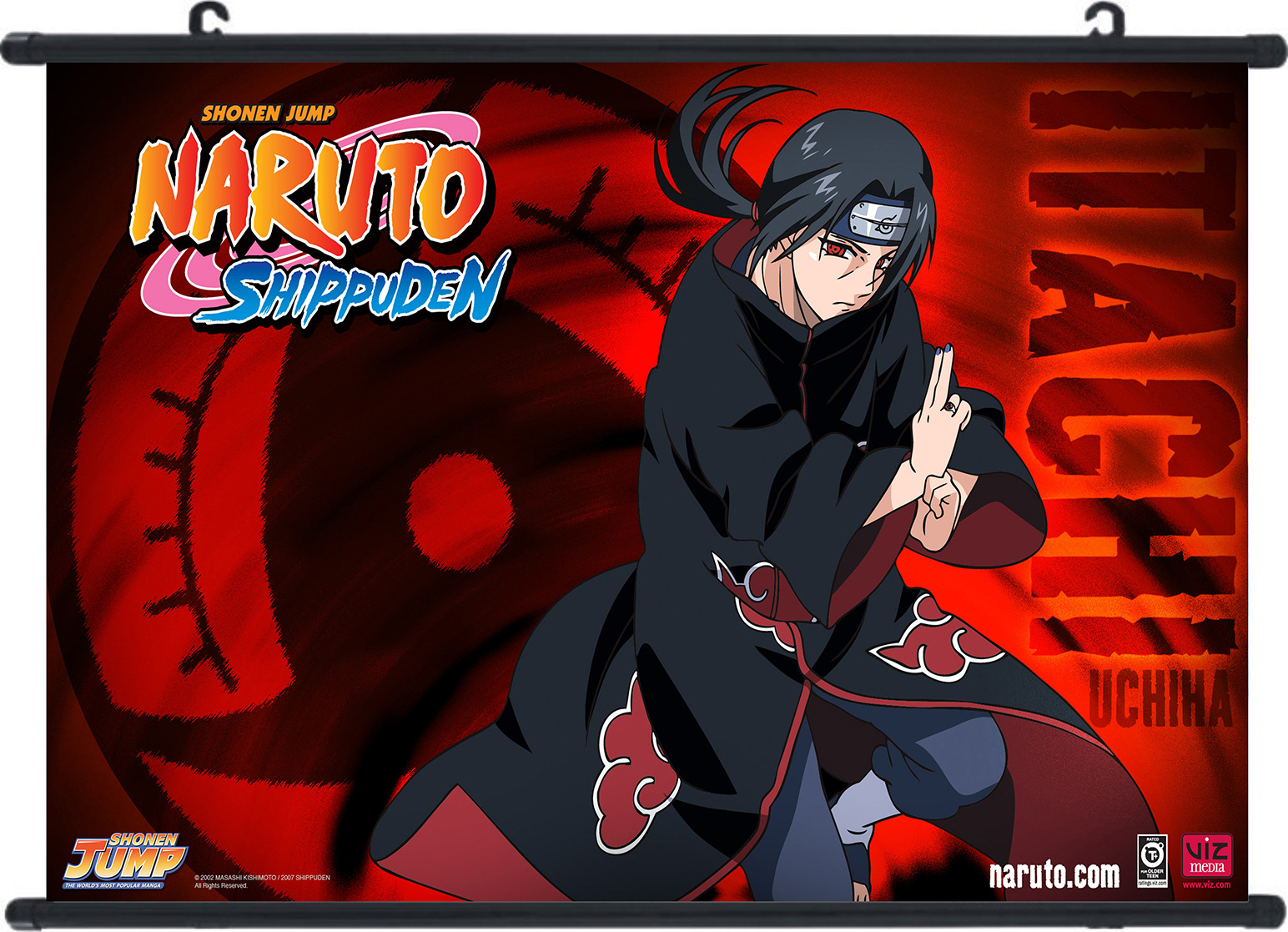 动漫漫展火影晓组织宇智波鼬乌鸦疾风多人物宿舍贴纸挂画海报制做