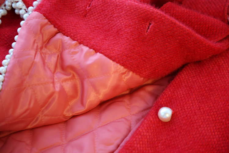 水豹绒套装裙子女冬小香风洋气斗篷毛呢外套半身裙时尚毛衣三件套