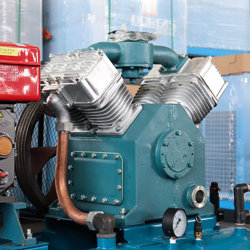 活塞式空压机矿山专用工业级大型静音高压气泵2v4-5气泵压缩机