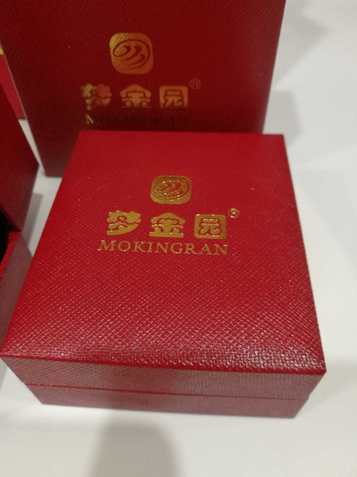 梦金园钻戒盒吊坠盒手镯盒项链盒珠宝首饰盒金店珠宝店包装盒定做