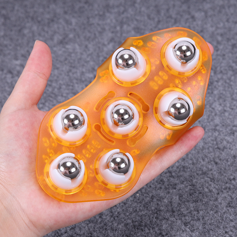 达贺滚轮七珠按摩器腿部全身脖子小腿肌肉通淋巴按摩滚珠手动按摩