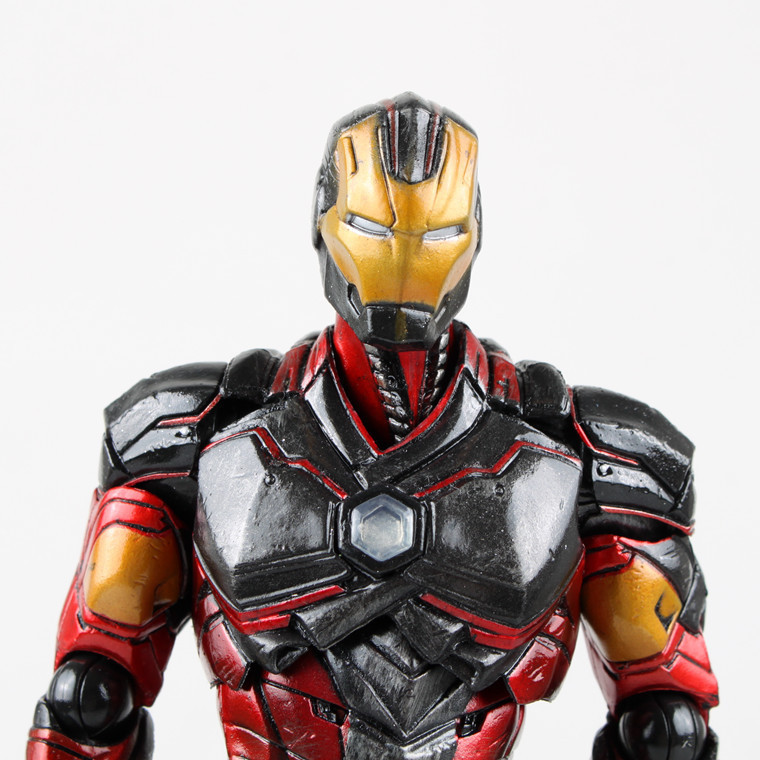 动漫 爱国版 play arts改 pa改 ironman钢铁侠可动 盒装手办