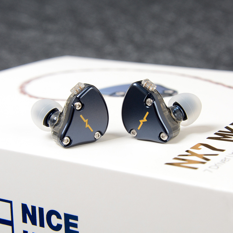nicehck nx7 mk3入耳式碳纳米管压电陶瓷混合单边7单元hifi耳机