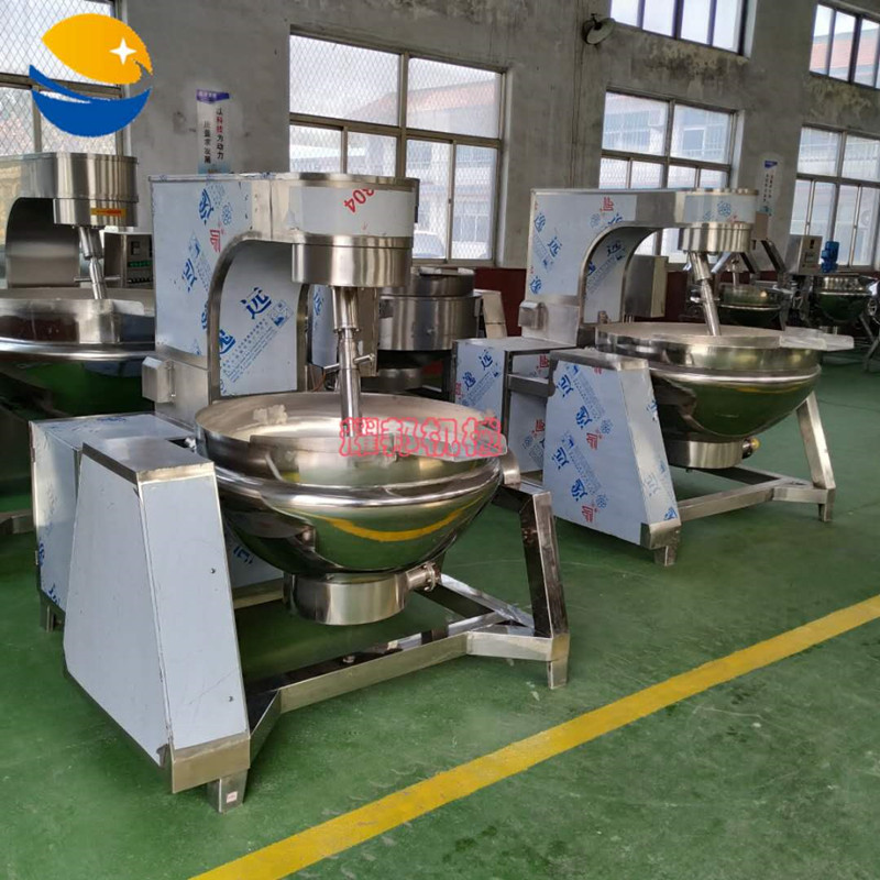 全套香菇酱生产流水线设备自动电磁加热搅拌炒锅工业用炒锅机器
