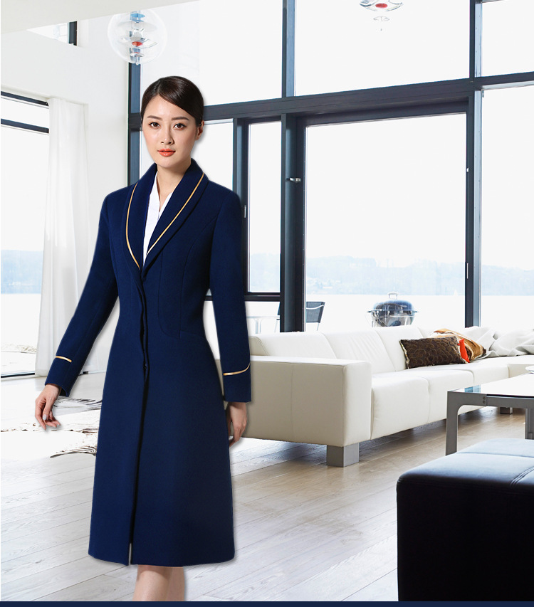 南航空姐毛呢大衣女航空羊毛呢子冬中长款加厚制服售楼部职业装