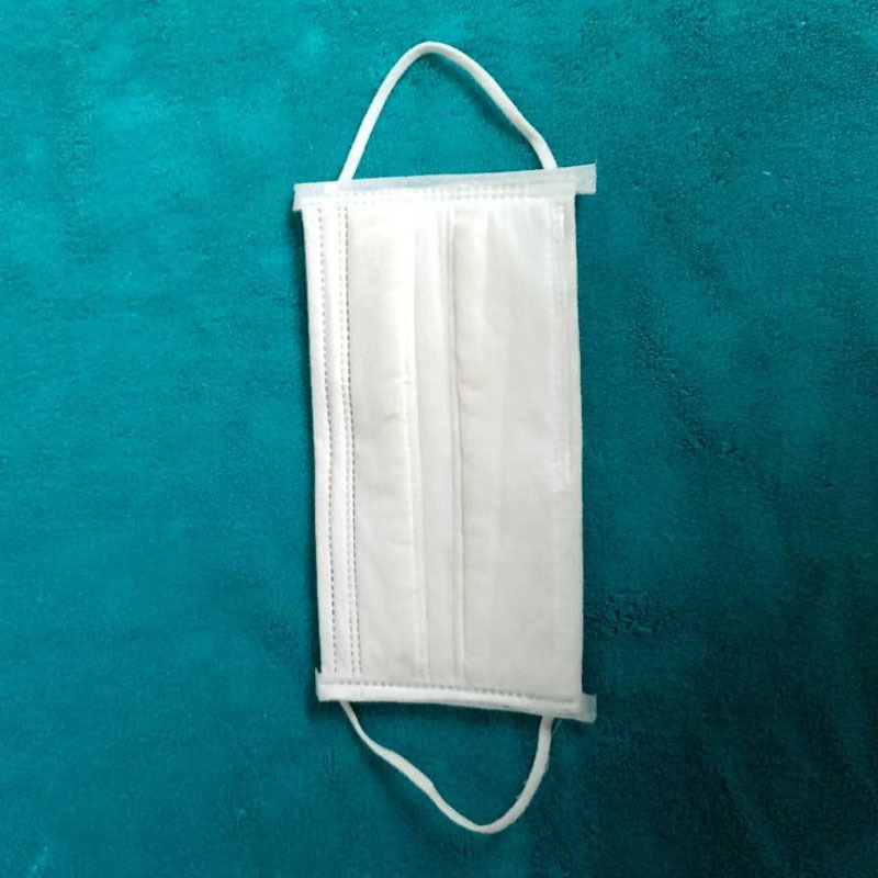 龙创厂家现货直销挂耳式机制纱布口罩 7层防护 家用日常劳保口罩