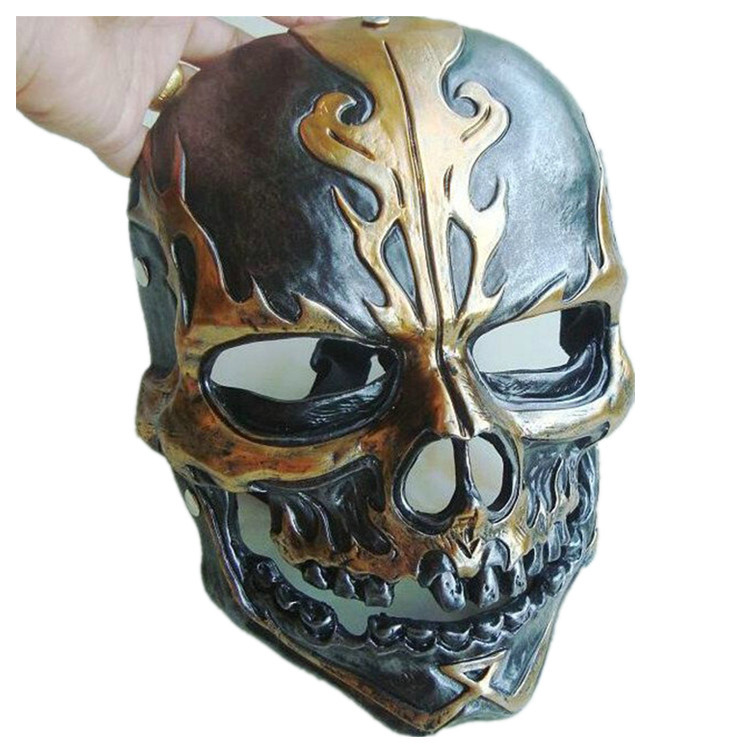 加勒比海盗5死无对证面具杰克船长骷髅头面具mask万圣节面罩道具