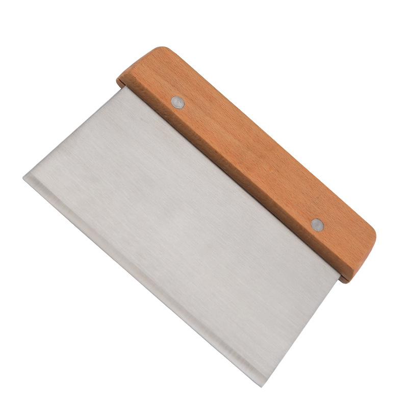 不锈钢切面刀 木柄面粉切刀 面团切 肠粉刮板 烘焙工具 现货