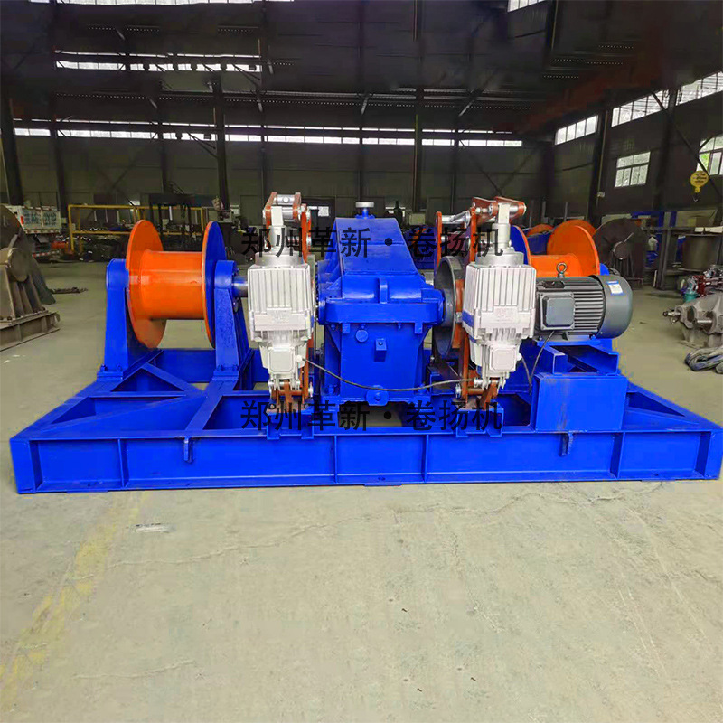 呼和浩特双滚筒双刹车重型建筑工地用jm15吨卷扬机价格 厂家优惠