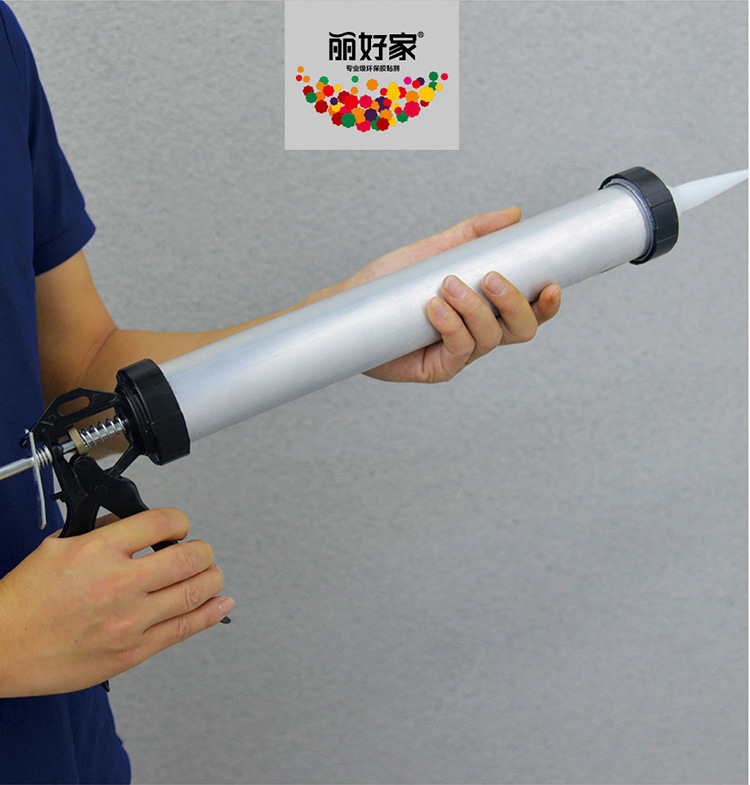 丽好家玻璃胶枪软管软包袋装软筒打胶施胶工具省力坚固耐用旋转式