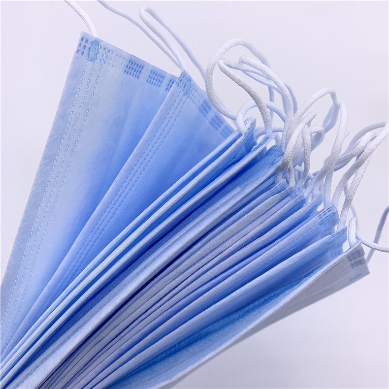 【50个装】厂家直销口罩一次性防尘三层喷绒布民用日用无纺布