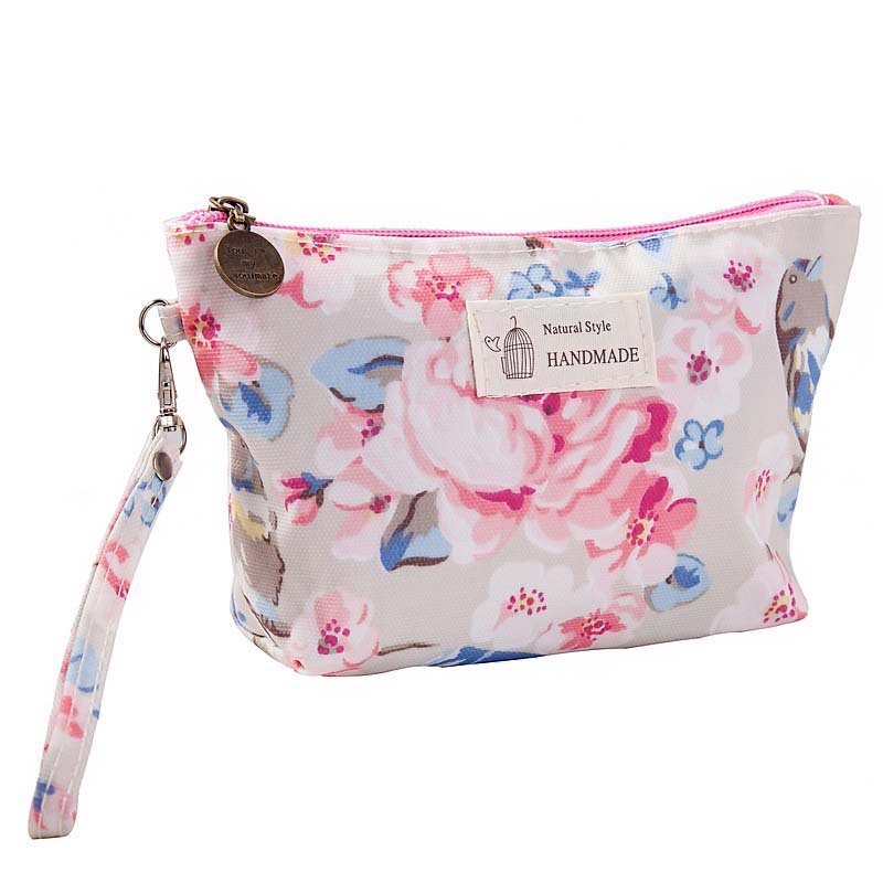 Portable Printing Water-Repellent Cloth Cosmetic Bag Travel Women's Zipper Portable Toiletry Bag Multifunctional Storage Bag