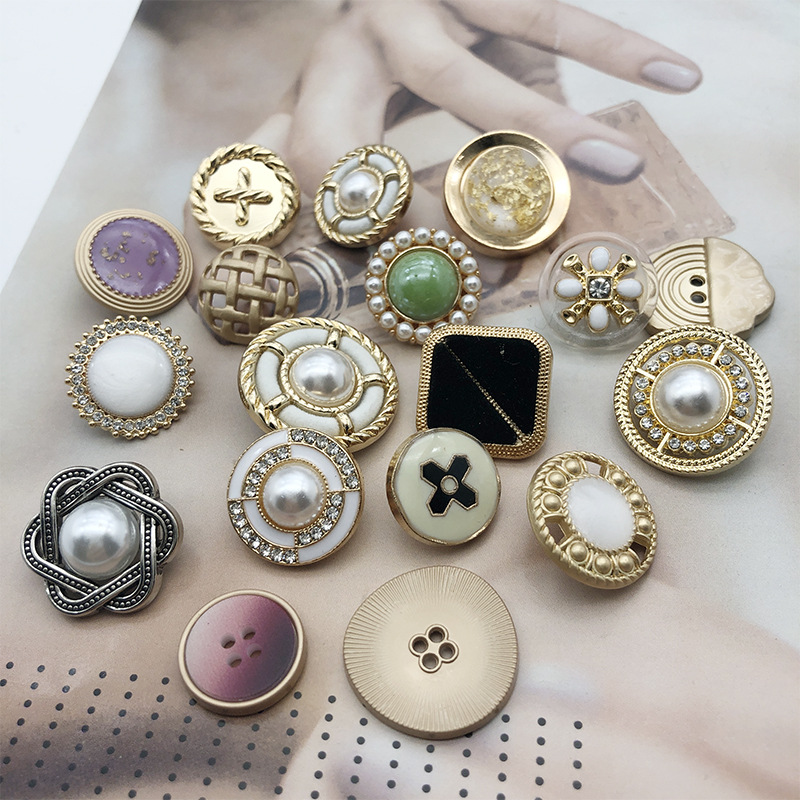 金属纽扣上衣女平面扣子配件衣服扣子高档毛呢大衣扣风衣毛衣钮扣
