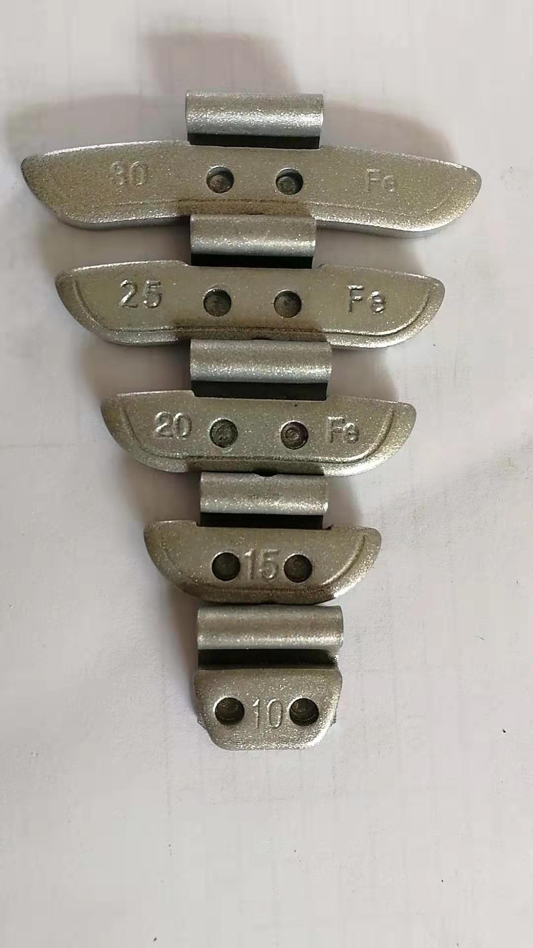 轿车轮胎高粘度配重动平衡块 铁质卡勾式平衡块 厂家供应