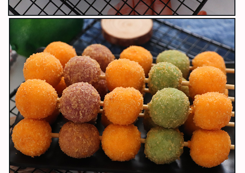 素天下果蔬串商用冷冻油炸小吃素食串南瓜饼特色串串甜品点心串