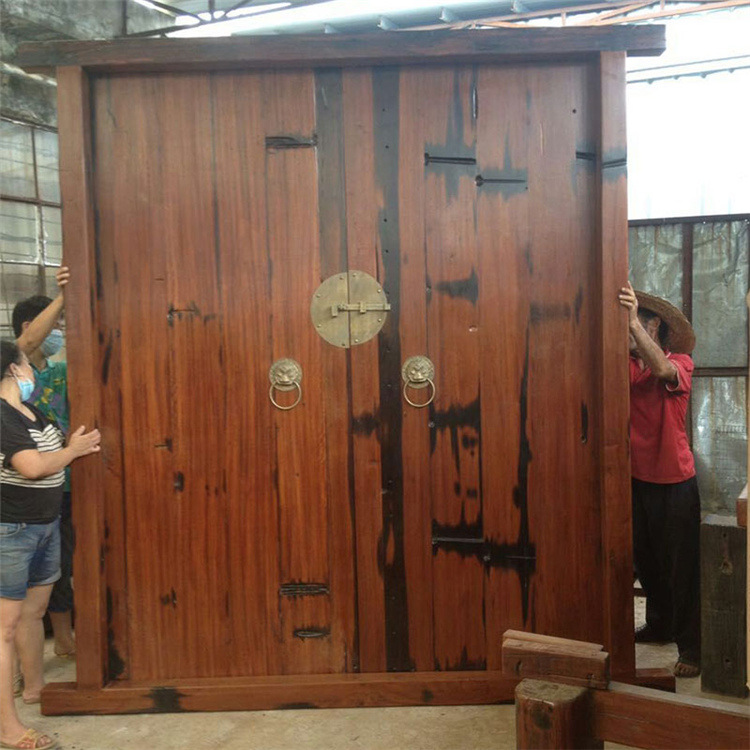 庭院实木大门图片