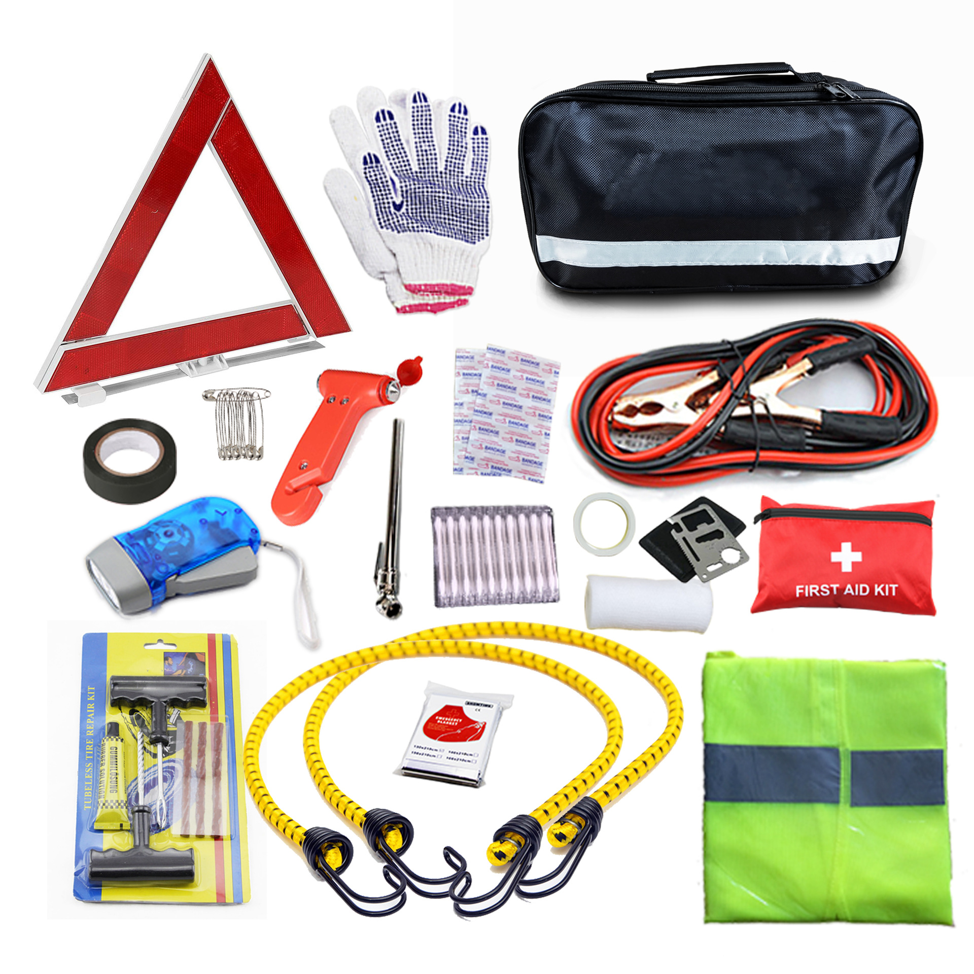 车载用应急救援包 emergency工具 组合套装亚马逊roadsid