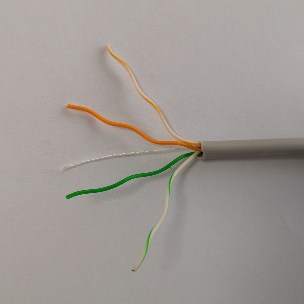 5平方无氧铜芯两芯固定座机电话线家用黑白色