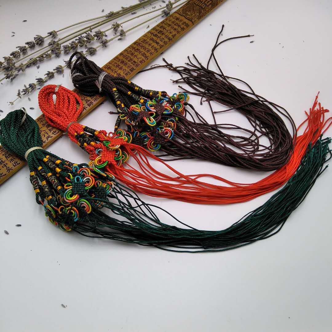 nylon a line lantern colored knot antique fan pendant accessories handmade diy ornament car sachet accessories wholesale
