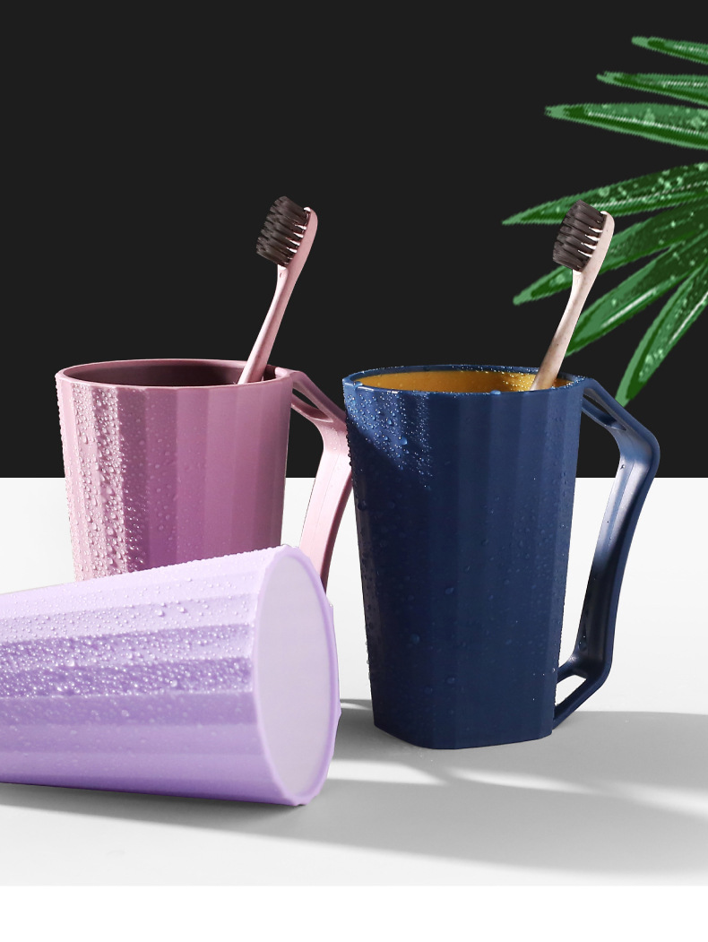 简约北欧刷牙杯家用组合家庭洗漱杯牙缸杯套装创意一对情侣漱口杯