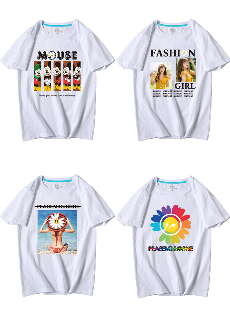 2020热转印烫画 小雏菊烫画图案卡通米奇老鼠t恤烫画柯式烫画定制