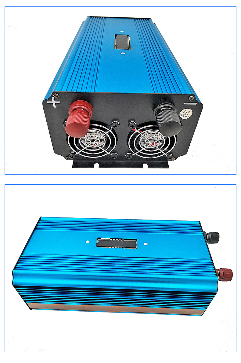 纯正弦波逆变器12v24v通用48v60v转220v 3000w6000w 太阳能转换器
