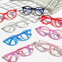 2020新款儿童圆框防蓝光平光镜 小孩复古护目眼镜架电脑网课眼镜