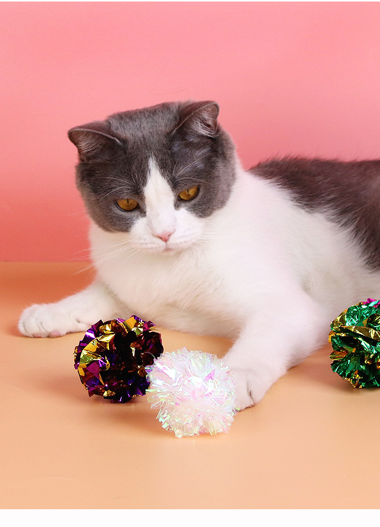 猫玩具球逗猫球猫咪自嗨用品剑麻毛线球猫线团耐咬羽毛老鼠逗猫棒