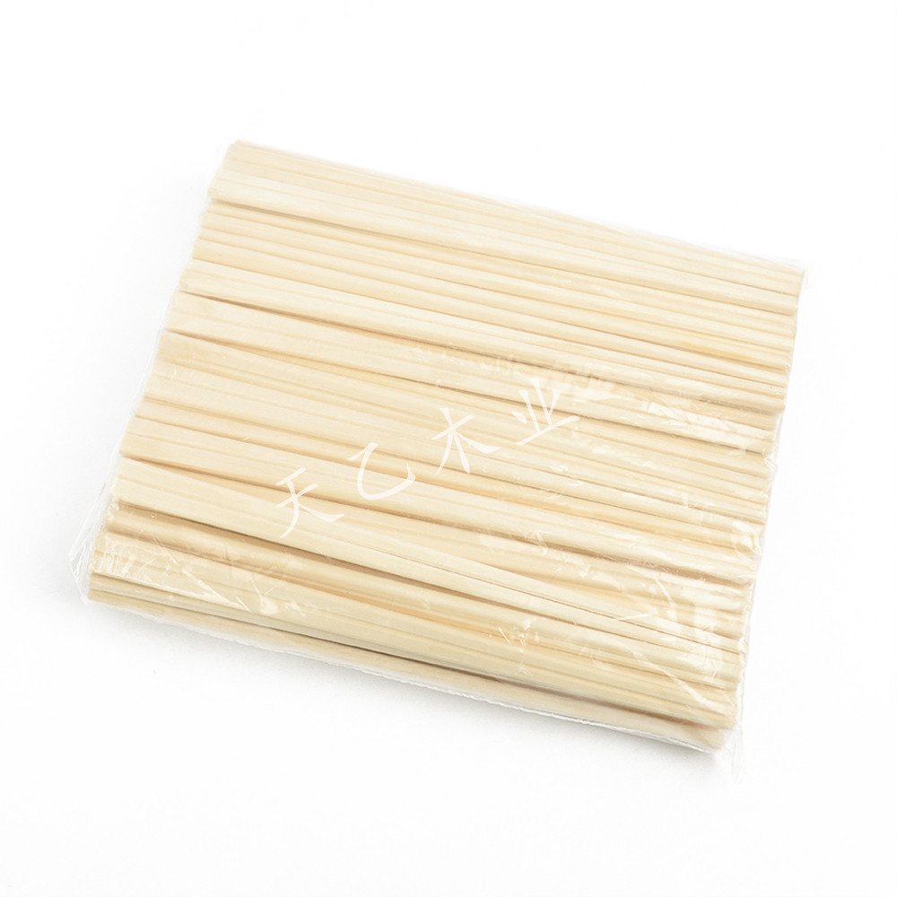 杨木制一次性筷子 杨木元禄筷子203x4.2mm 塑料完封 纸完封半封